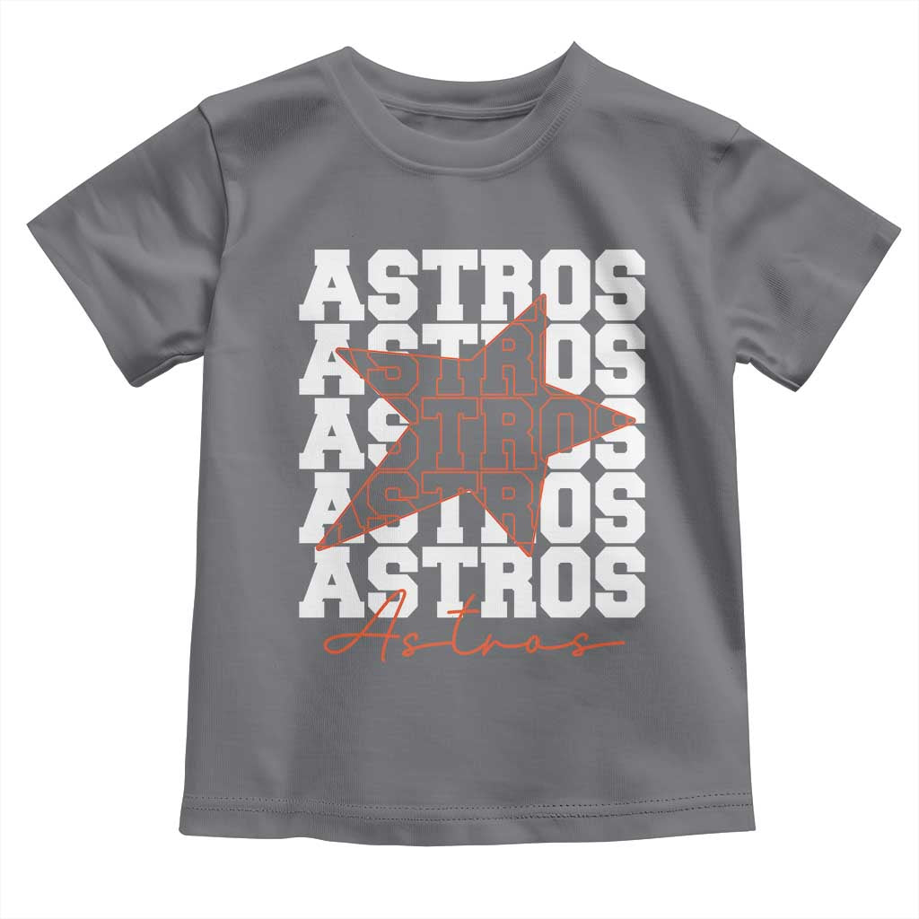 Vintage Astro Last Name Toddler T Shirt Baseball Fan Graphic TS10 Charcoal Print Your Wear