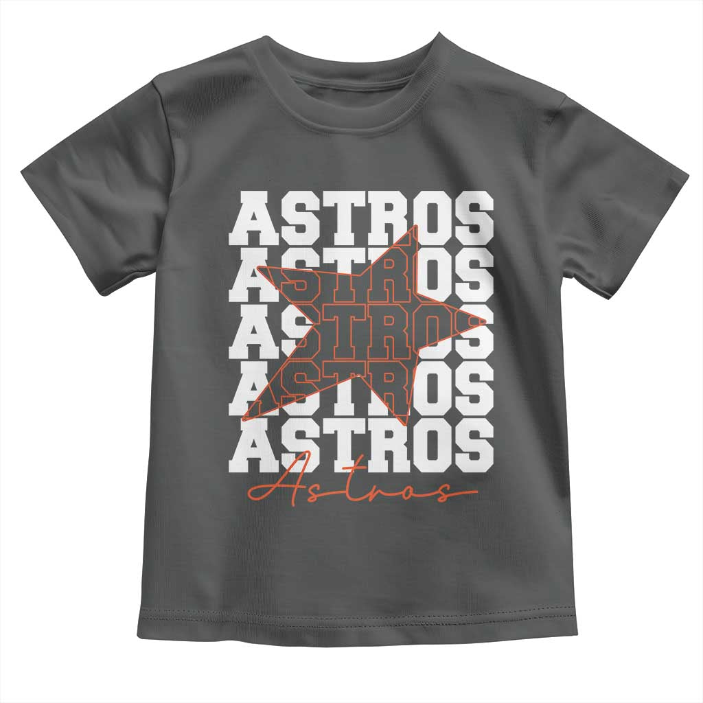 Vintage Astro Last Name Toddler T Shirt Baseball Fan Graphic TS10 Dark Heather Print Your Wear