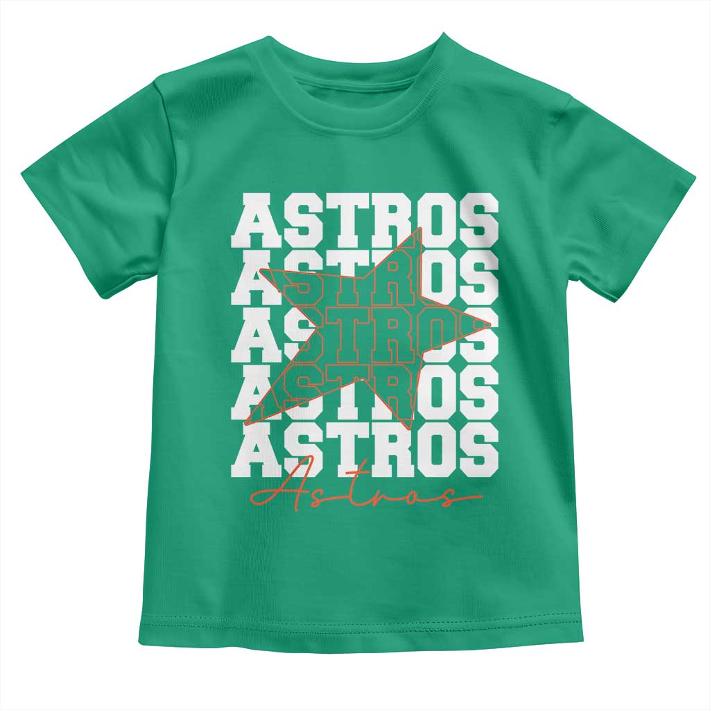 Vintage Astro Last Name Toddler T Shirt Baseball Fan Graphic TS10 Irish Green Print Your Wear