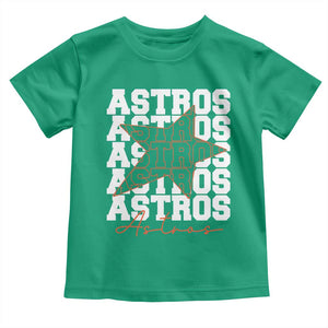 Vintage Astro Last Name Toddler T Shirt Baseball Fan Graphic TS10 Irish Green Print Your Wear