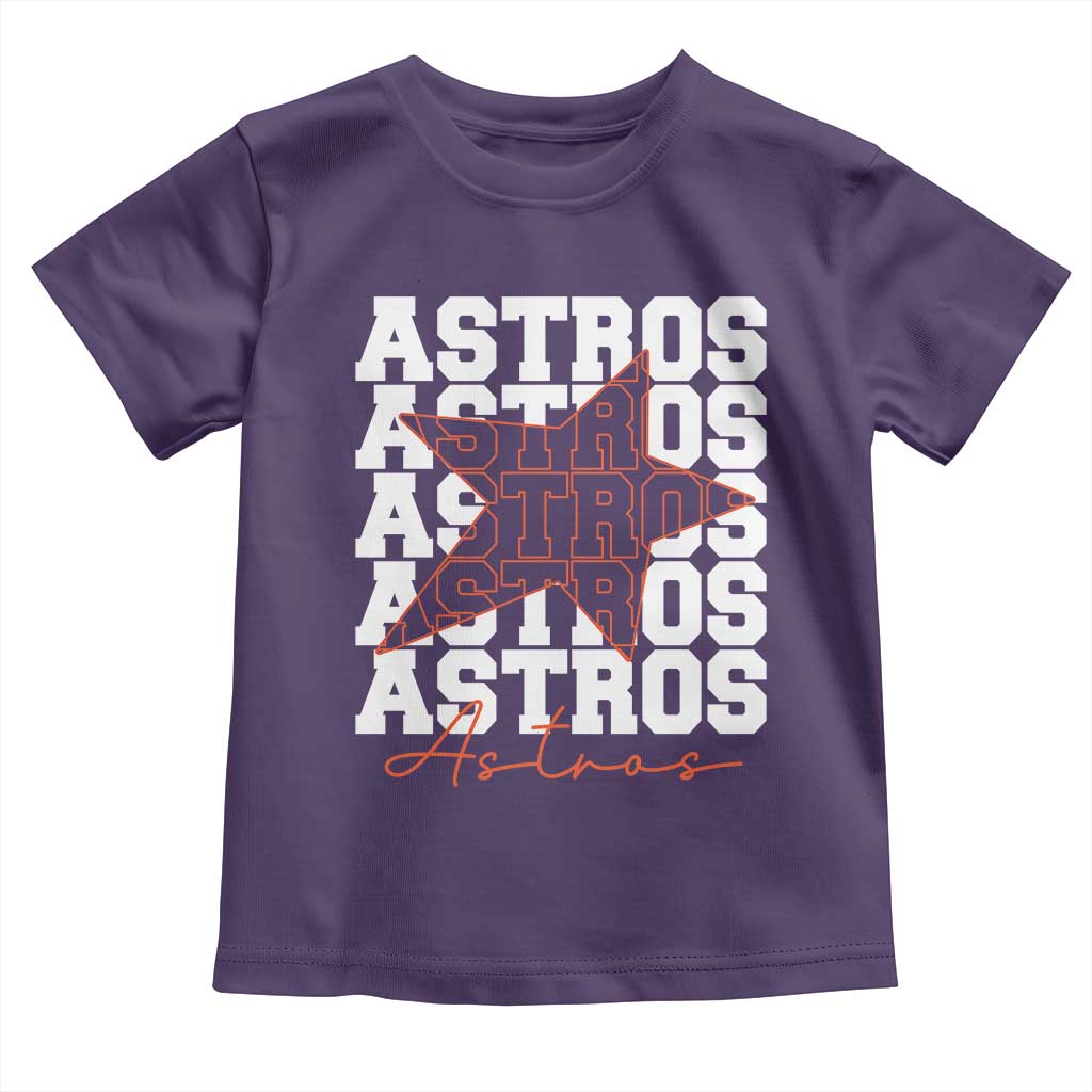 Vintage Astro Last Name Toddler T Shirt Baseball Fan Graphic TS10 Purple Print Your Wear