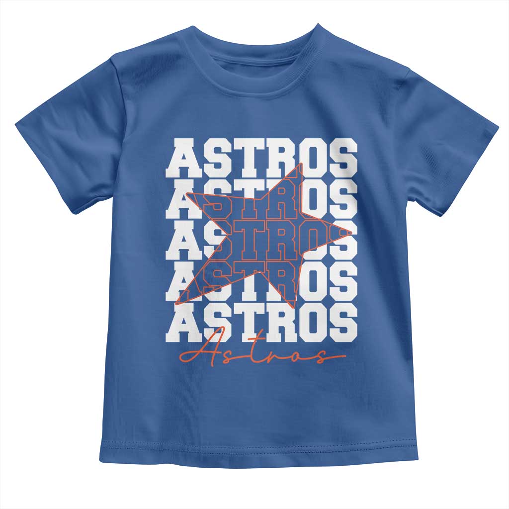 Vintage Astro Last Name Toddler T Shirt Baseball Fan Graphic TS10 Royal Blue Print Your Wear