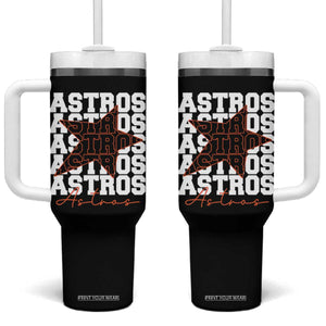 Vintage Astro Last Name Tumbler With Handle Baseball Fan Graphic TS10 One Size: 40 oz Black Print Your Wear