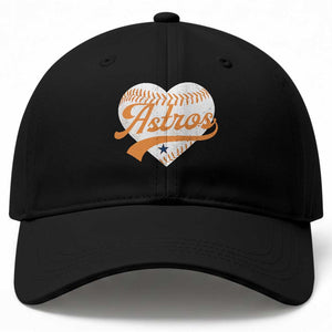 Retro Astro Script Name Baseball Cap Baseball Heart Vintage Sports Fans TS10 Print Your Wear
