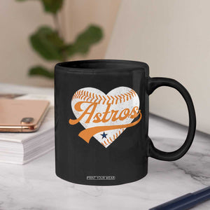 Retro Astro Script Name Coffee Mug Baseball Heart Vintage Sports Fans TS10 Print Your Wear