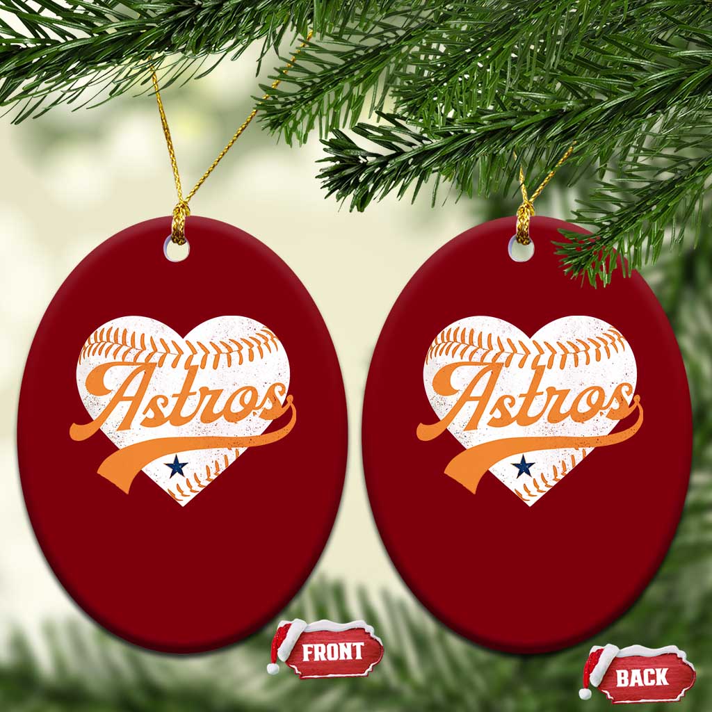 Retro Astro Script Name Ceramic Ornament Baseball Heart Vintage Sports Fans TS10 Print Your Wear