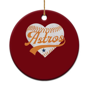 Retro Astro Script Name Ceramic Ornament Baseball Heart Vintage Sports Fans TS10 1pc Red Print Your Wear
