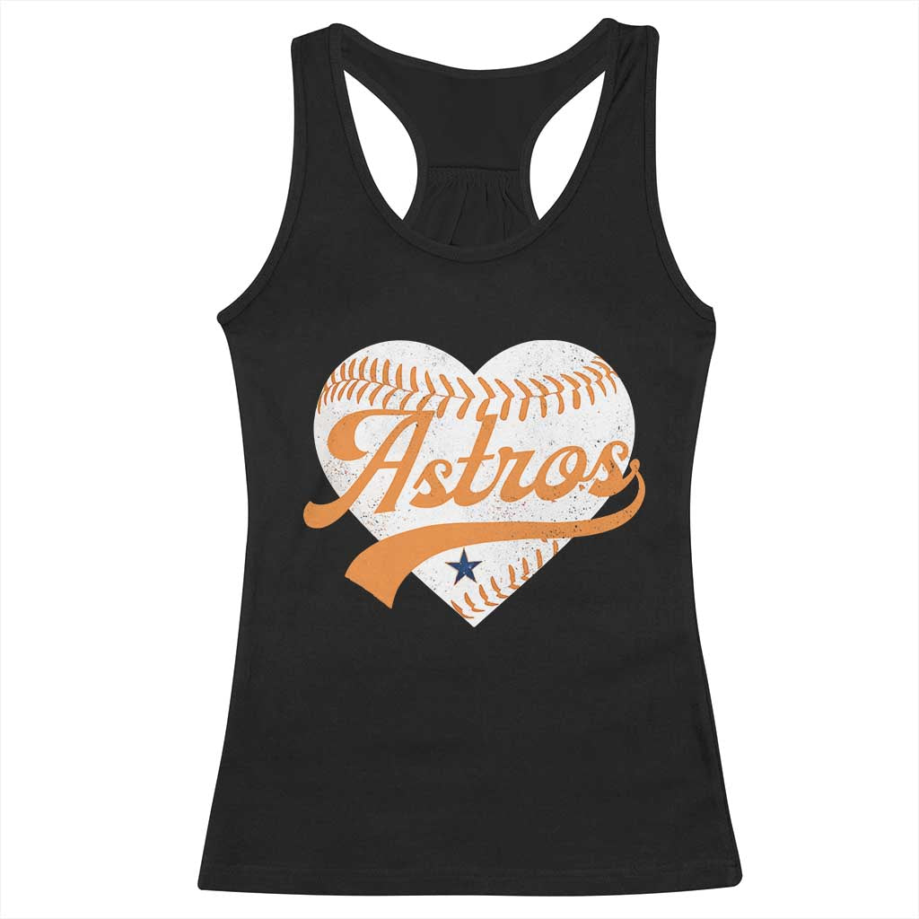 Retro Astro Script Name Racerback Tank Top Baseball Heart Vintage Sports Fans TS10 Black Print Your Wear