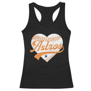 Retro Astro Script Name Racerback Tank Top Baseball Heart Vintage Sports Fans TS10 Black Print Your Wear