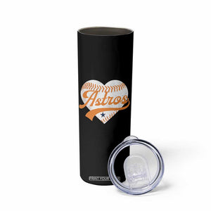 Retro Astro Script Name Skinny Tumbler Baseball Heart Vintage Sports Fans TS10 Print Your Wear