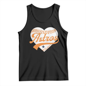 Retro Astro Script Name Tank Top Baseball Heart Vintage Sports Fans TS10 Black Print Your Wear