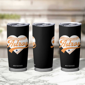 Retro Astro Script Name Tumbler Cup Baseball Heart Vintage Sports Fans TS10 Print Your Wear