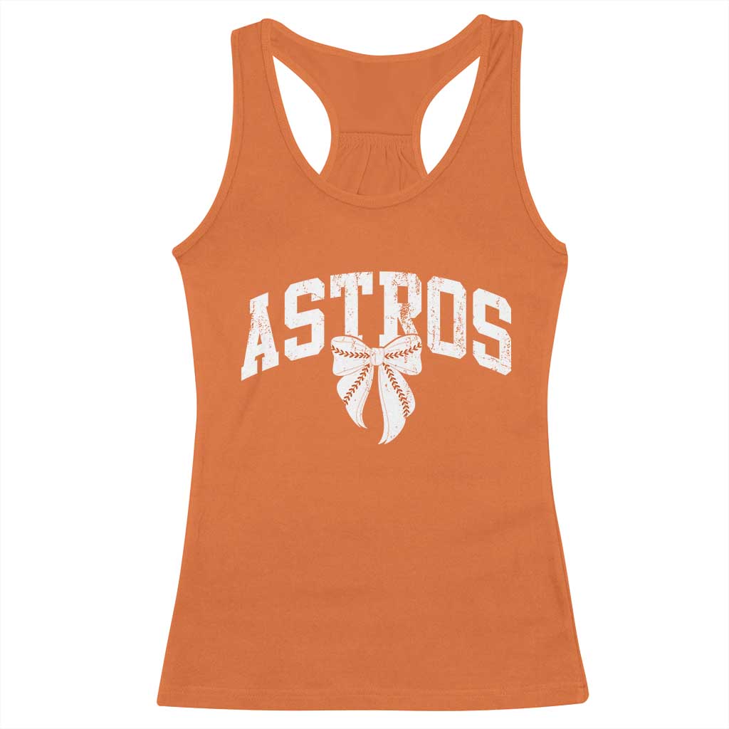 Retro Astro Varsity Name Racerback Tank Top Baseball Coquette Bow TS10 Orange Print Your Wear