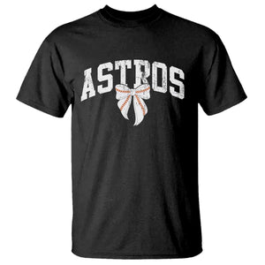 Retro Astro Varsity Name T Shirt Baseball Coquette Bow TS10 Black Print Your Wear