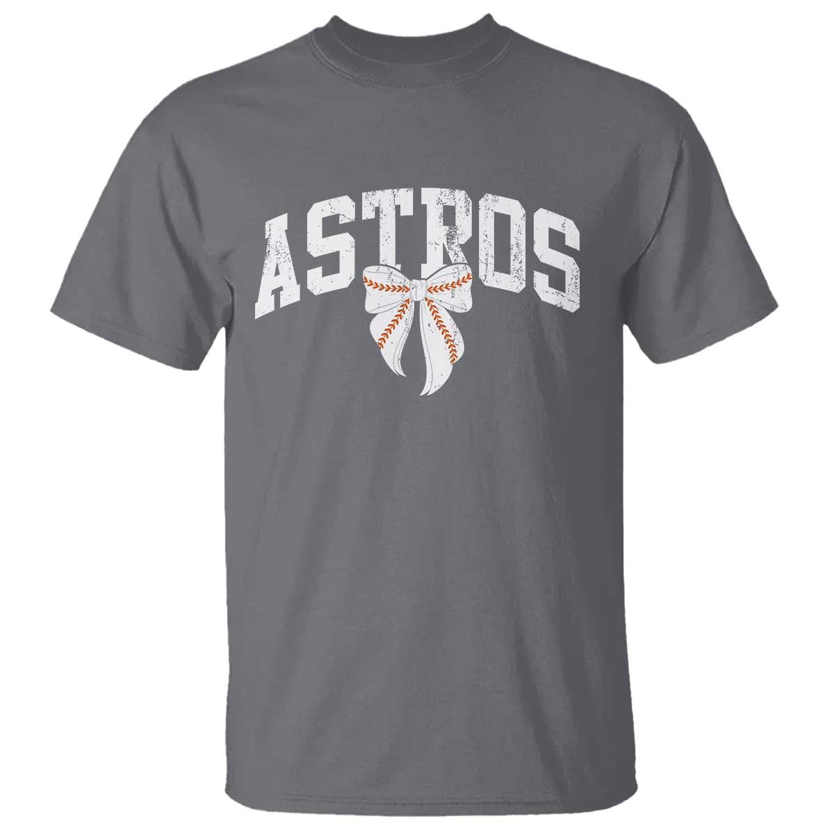 Retro Astro Varsity Name T Shirt Baseball Coquette Bow TS10 Charcoal Print Your Wear