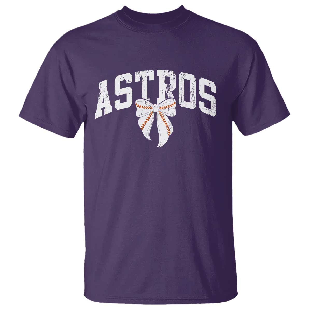 Retro Astro Varsity Name T Shirt Baseball Coquette Bow TS10 Purple Print Your Wear