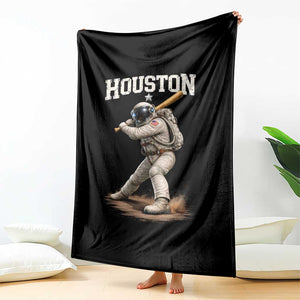 Houston Astronaut Baseball Player Throw Blanket Clutch City TS10 Print Your Wear