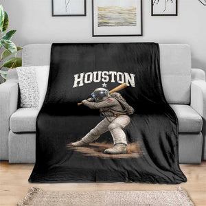 Houston Astronaut Baseball Player Throw Blanket Clutch City TS10 Print Your Wear