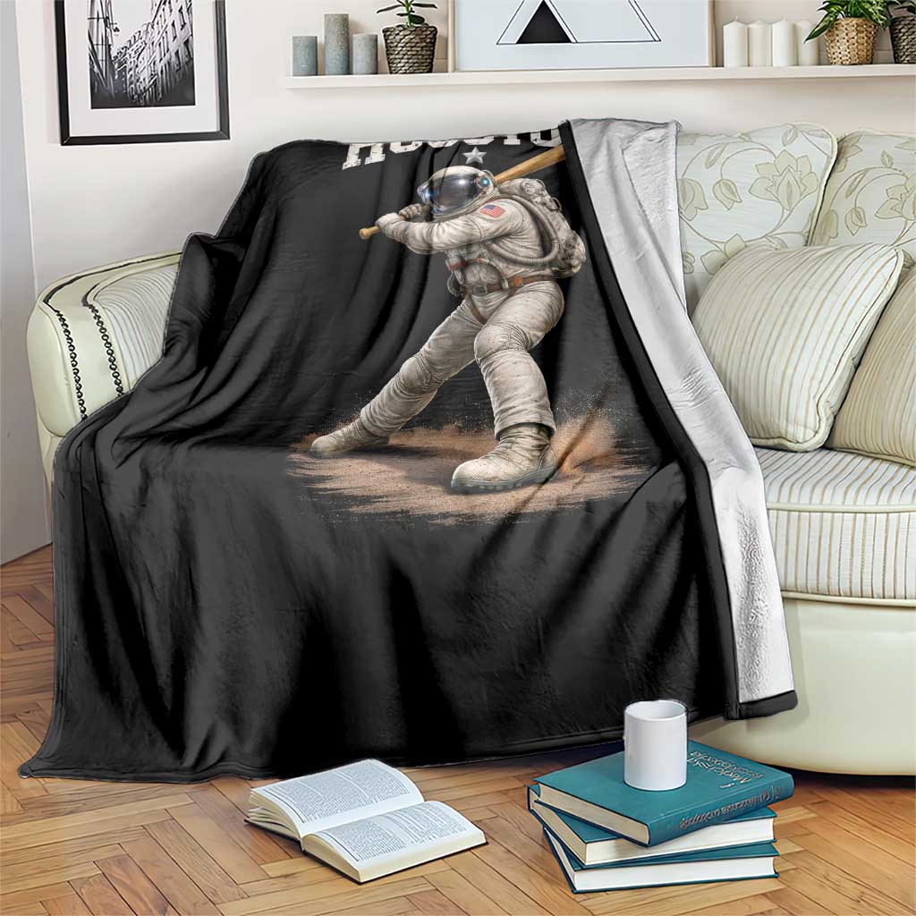 Houston Astronaut Baseball Player Throw Blanket Clutch City TS10 Print Your Wear