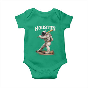 Houston Astronaut Baseball Player Baby Onesie Clutch City TS10 Irish Green Print Your Wear