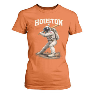 Houston Astronaut Baseball Player T Shirt For Women Clutch City TS10 Orange Print Your Wear