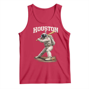 Houston Astronaut Baseball Player Tank Top Clutch City TS10 Red Print Your Wear