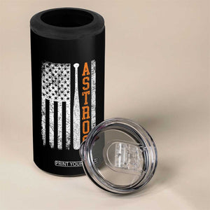Vintage Astro 4 in 1 Can Cooler Tumbler Last Name Baseball American Flag Retro Style 70s 80s 90s TS10 Print Your Wear