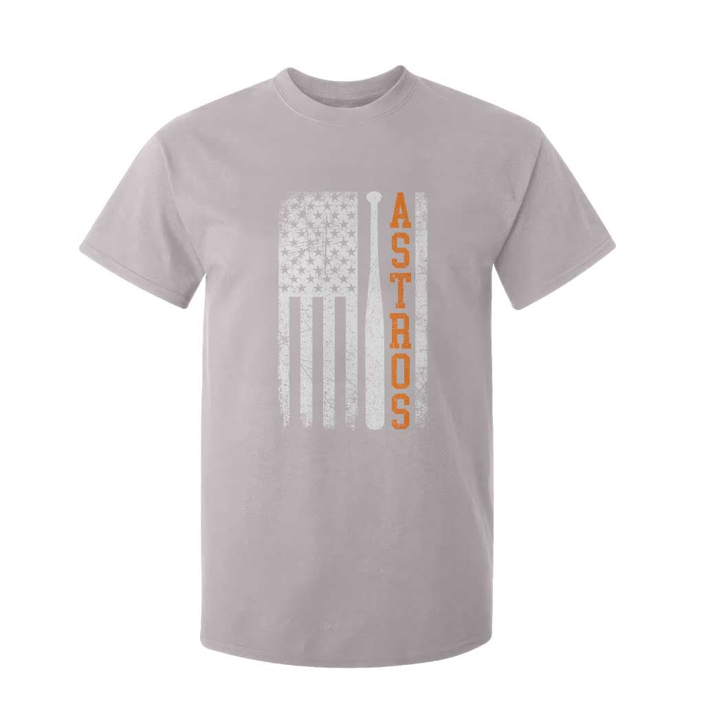 Vintage Astro T Shirt For Kid Last Name Baseball American Flag Retro Style 70s 80s 90s TS10 Ice Gray Print Your Wear