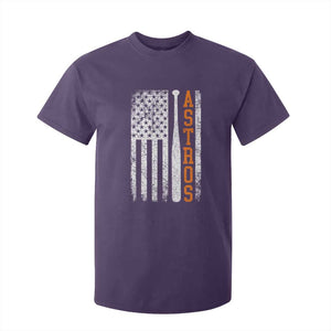 Vintage Astro T Shirt For Kid Last Name Baseball American Flag Retro Style 70s 80s 90s TS10 Purple Print Your Wear