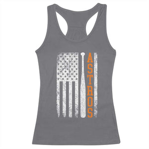 Vintage Astro Racerback Tank Top Last Name Baseball American Flag Retro Style 70s 80s 90s TS10 Charcoal Print Your Wear