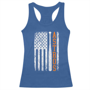 Vintage Astro Racerback Tank Top Last Name Baseball American Flag Retro Style 70s 80s 90s TS10 Royal Blue Print Your Wear