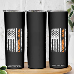 Vintage Astro Skinny Tumbler Last Name Baseball American Flag Retro Style 70s 80s 90s TS10 Print Your Wear