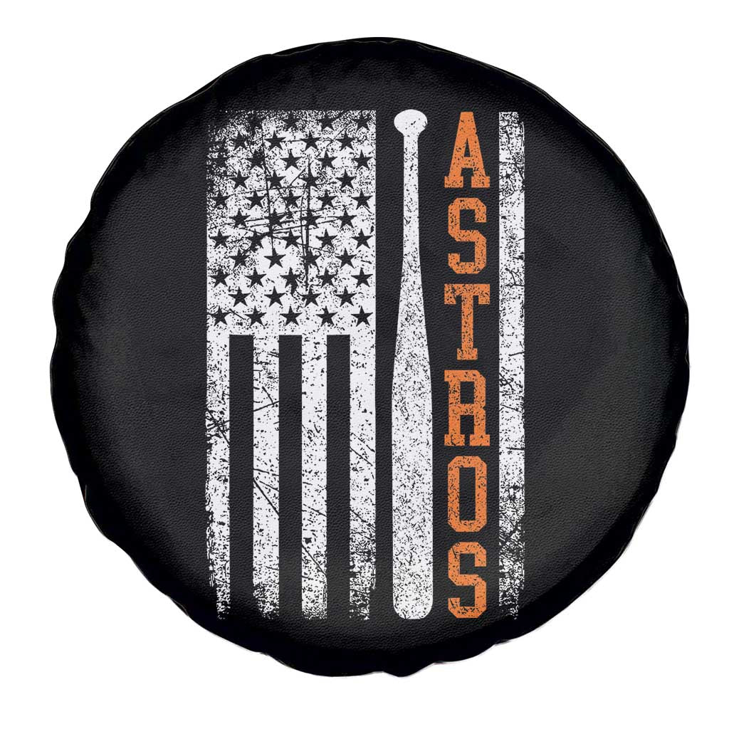 Vintage Astro Spare Tire Cover Last Name Baseball American Flag Retro Style 70s 80s 90s TS10 Print Your Wear