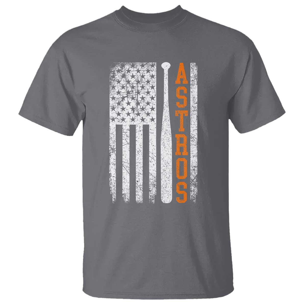 Vintage Astro T Shirt Last Name Baseball American Flag Retro Style 70s 80s 90s TS10 Charcoal Print Your Wear