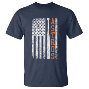 Vintage Astro T Shirt Last Name Baseball American Flag Retro Style 70s 80s 90s TS10 Navy Print Your Wear