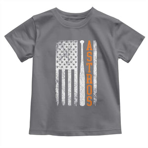 Vintage Astro Toddler T Shirt Last Name Baseball American Flag Retro Style 70s 80s 90s TS10 Charcoal Print Your Wear