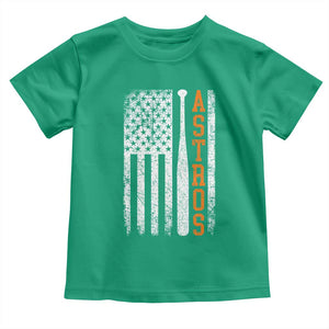 Vintage Astro Toddler T Shirt Last Name Baseball American Flag Retro Style 70s 80s 90s TS10 Irish Green Print Your Wear