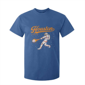 Houston Clutch City T Shirt For Kid Astronaut Baseball Player In Space TS10 Royal Blue Print Your Wear