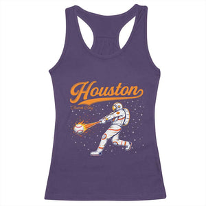 Houston Clutch City Racerback Tank Top Astronaut Baseball Player In Space TS10 Purple Print Your Wear