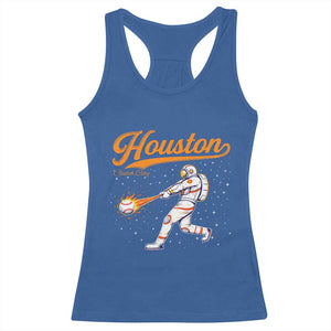 Houston Clutch City Racerback Tank Top Astronaut Baseball Player In Space TS10 Royal Blue Print Your Wear