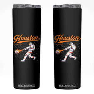 Houston Clutch City Skinny Tumbler Astronaut Baseball Player In Space TS10 Black Print Your Wear