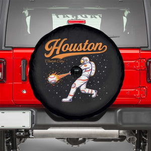Houston Clutch City Spare Tire Cover Astronaut Baseball Player In Space TS10 Black Print Your Wear