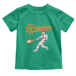 Houston Clutch City Toddler T Shirt Astronaut Baseball Player In Space TS10 Irish Green Print Your Wear