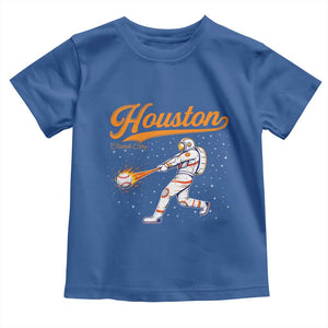Houston Clutch City Toddler T Shirt Astronaut Baseball Player In Space TS10 Royal Blue Print Your Wear