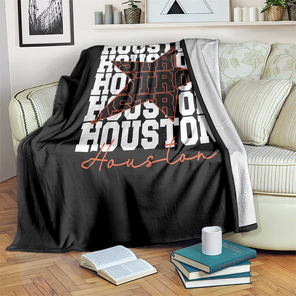 Houston Sport Baseball Fans Throw Blanket US State Vintage Graphic TS10 Print Your Wear