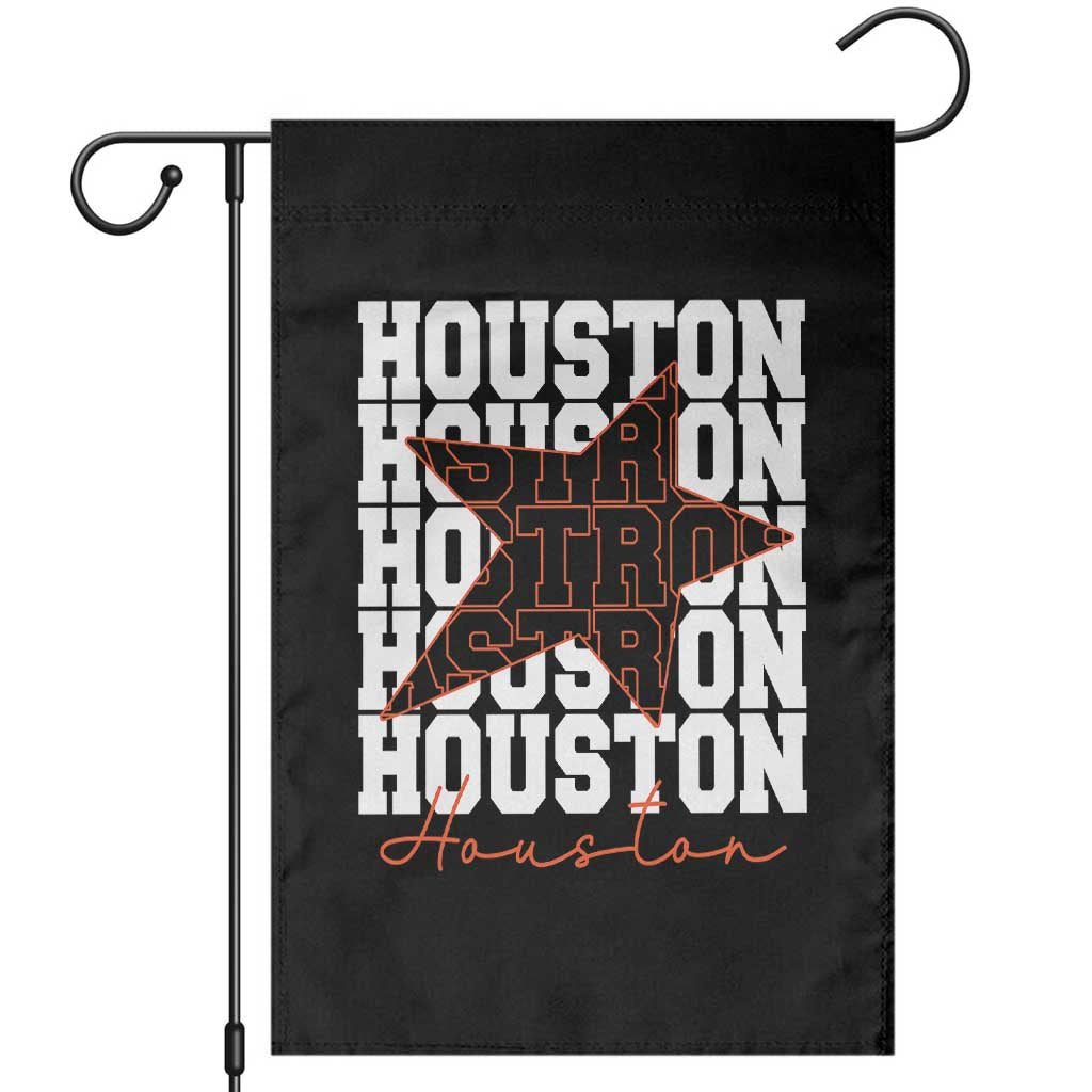 Houston Sport Baseball Fans Garden Flag US State Vintage Graphic TS10 Black Print Your Wear