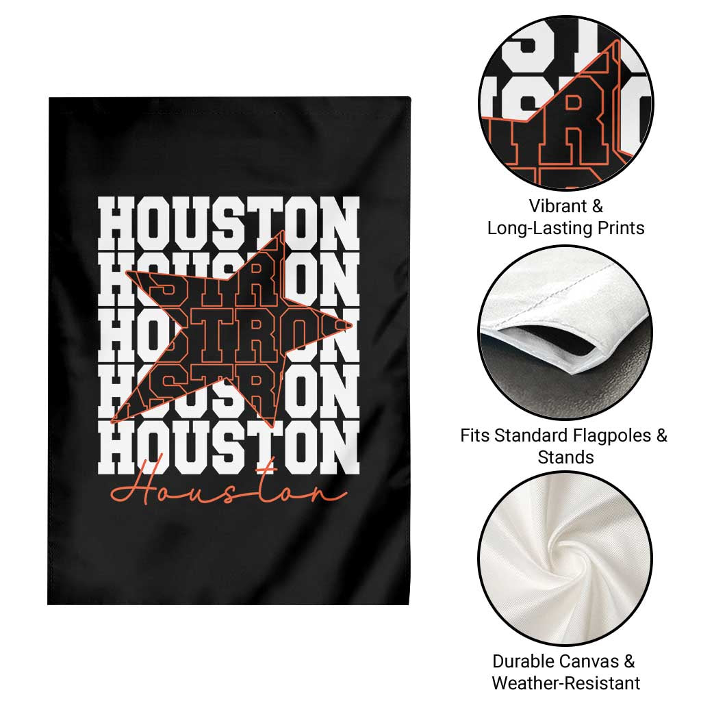 Houston Sport Baseball Fans Garden Flag US State Vintage Graphic TS10 Print Your Wear