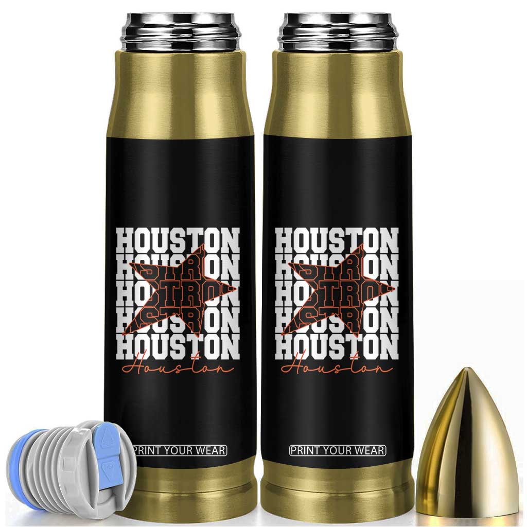Houston Sport Baseball Fans Bullet Tumbler US State Vintage Graphic TS10 Black Print Your Wear