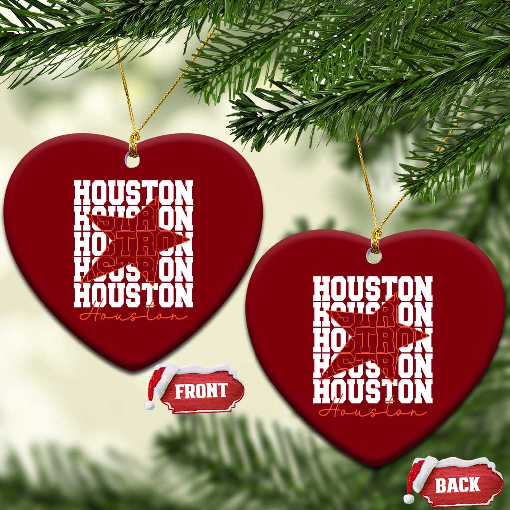 Houston Sport Baseball Fans Ceramic Ornament US State Vintage Graphic TS10 Print Your Wear