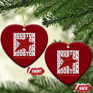 Houston Sport Baseball Fans Ceramic Ornament US State Vintage Graphic TS10 Print Your Wear